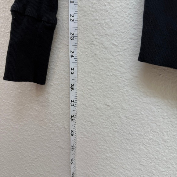 VTG Y2K Liberty Wear Black Zip Up Hoodie Sz L Rhinestone Grunge Streetwear Moto - Picture 4 of 9